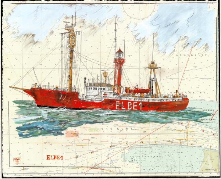 Kunstdruck "Elbe 1"