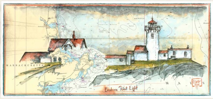 Kunstdruck "Eastern Point Light"