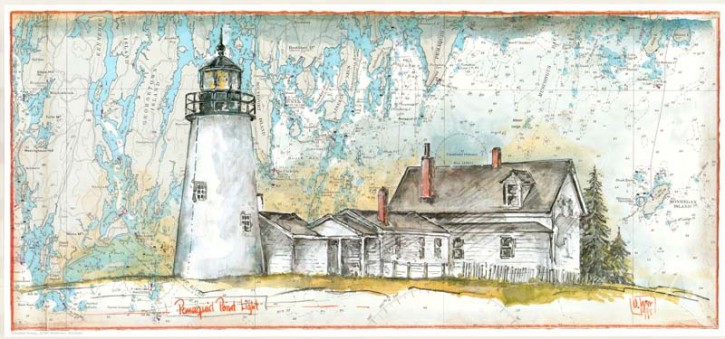 Kunstdruck "Pemaquid Point"