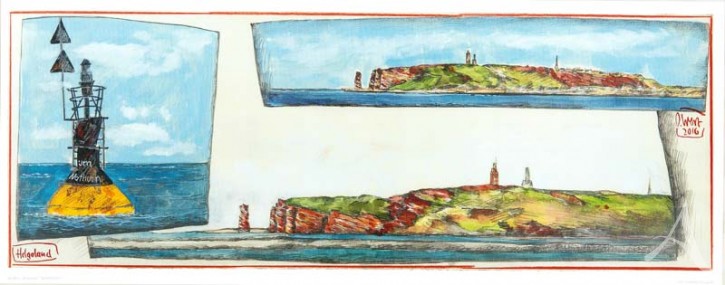 Kunstdruck "Helgoland" von OLE WEST.