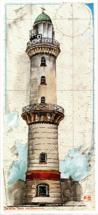 Kunstdruck "Warnemünde"