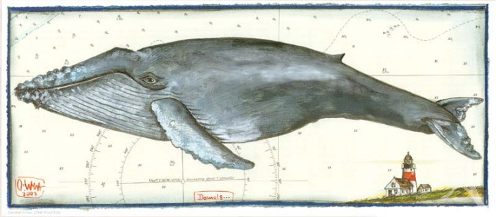 Kunstdruck "Blauwal"