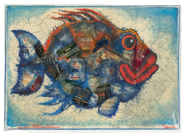 Große Collage - "Gut gelaunt in schottischen Gewässern" von OLE WEST / UNIKAT