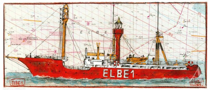 Kunstdruck "Elbe 1"