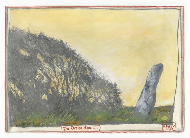 Ole West "Der Ort an dem..." (Schottland) - Original- Zeichnung