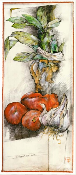 Kunstdruck "Tomatenzeichnerei"