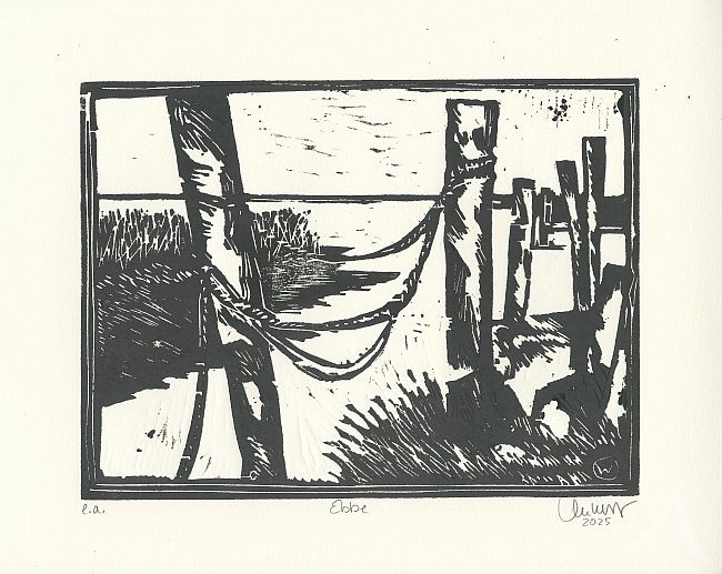 ORIGINAL-HOLZSCHNITT - "Ebbe" von Ole West