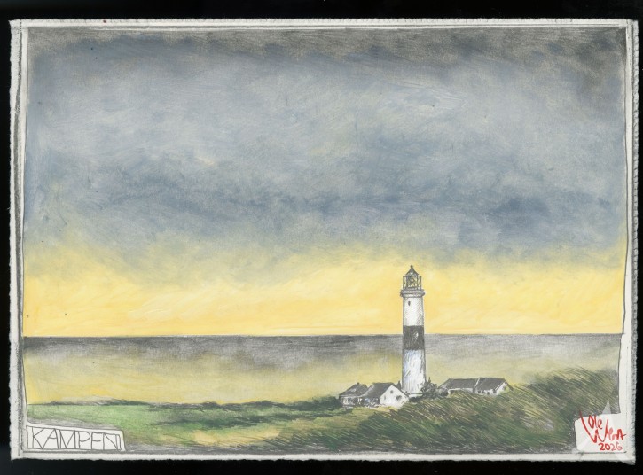 Ole West - "KAMPEN" - Original- Zeichnung