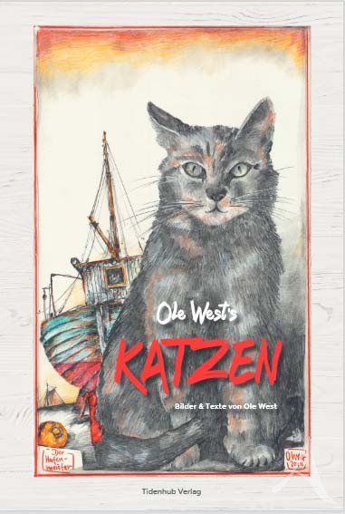 EXKLUSIV-AUSGABE - "Ole West´s  KATZEN" - mit ALLEN 4 eingelegten Grafiken der Vorzugsausgaben - nur 50 Exemplare!