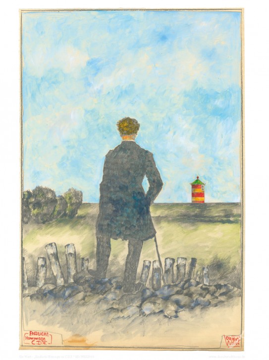 ENDLICH...(Hommage an C.D.F.) - Kunstdruck von Ole West