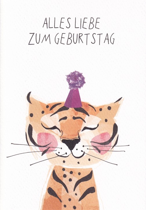 Doppelkarte "Alles Liebe zum Geburtstag"