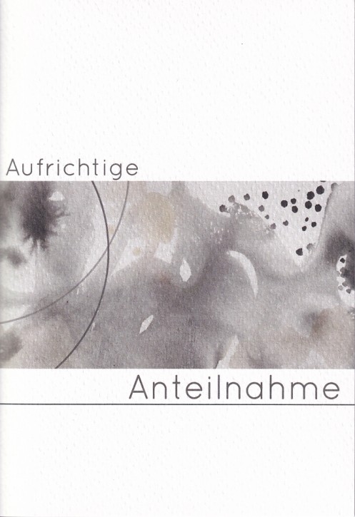 Trauerkarte "Aufrichtige Anteilnahme"