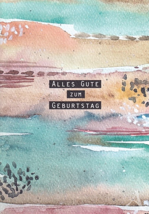 Doppelkarte "Alles Gute zum Geburtstag"