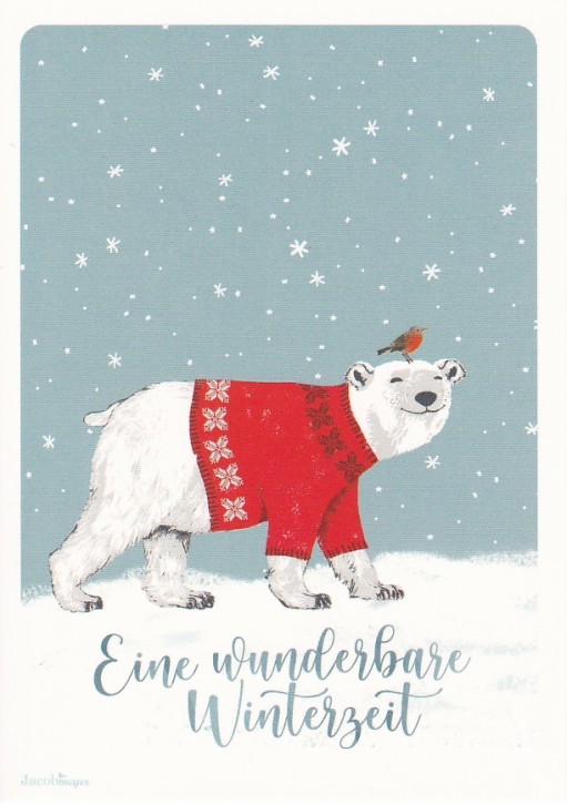 Postkarte "Eine wunderbare Winterzeit"