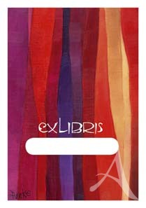 Exlibris "RED" von Gisela Funke (12 Stück)