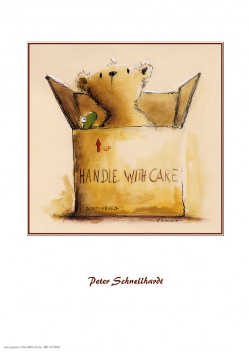 Kunstdruck "Handle with care"