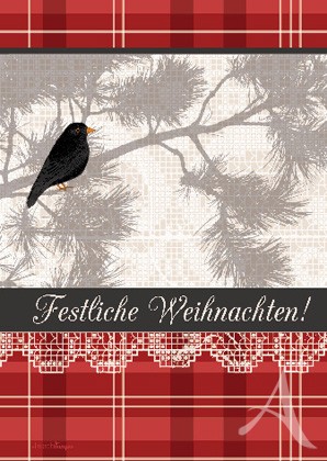 Doppelkarte "Festliche Weihnachten!"