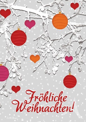 Doppelkarte "Fröhliche Weihnachten!"