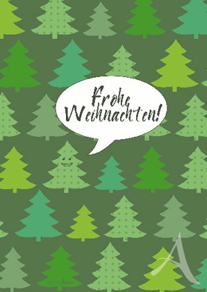 Doppelkarte "Frohe Weihnachten!"