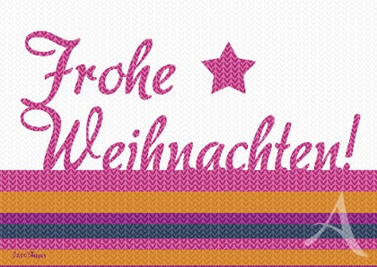 Doppelkarte "Frohe Weihnachten!"