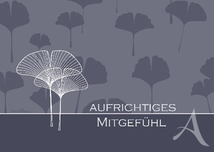 Doppelkarte "Aufrichtiges Mitgefühl"