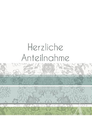 Doppelkarte "Herzliche Anteilnahme"