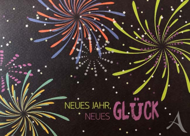 Doppelkarte "Neues Jahr, neues Glück"