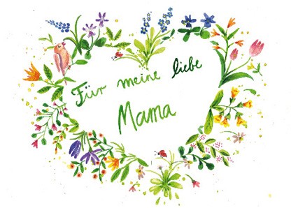 Doppelkarte "Für meine liebe Mama"