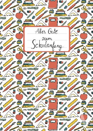 Doppelkarte "Alles Gute zum Schulanfang"