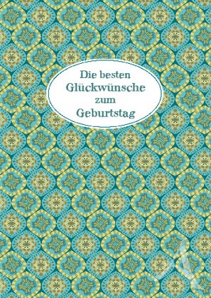 Doppelkarte "Die besten Glückünsche zum Geburtstag"