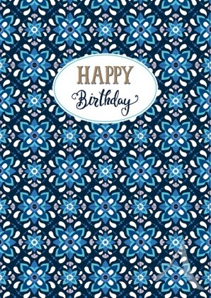 Doppelkarte "Happy Birthday"