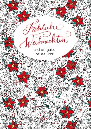 Doppelkarte "Fröhliche Weihnachten und ein gutes neues Jahr"