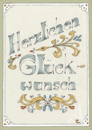 Postkarte "Herzlichen Glückwunsch"