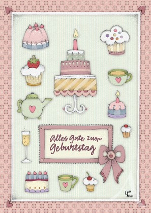 Postkarte "Alles Gute zum Geburtstag"