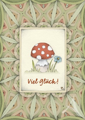 Postkarte "Viel Glück!"