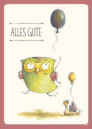 Postkarte "Alles Gute"