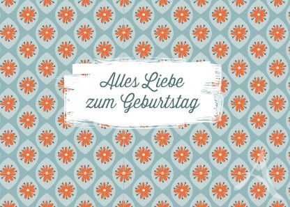 Postkarte "Alles Liebe zum Geburtstag"