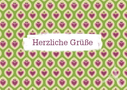 Postkarte "Herzliche Grüße"