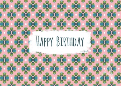 Postkarte "Happy Birthday"