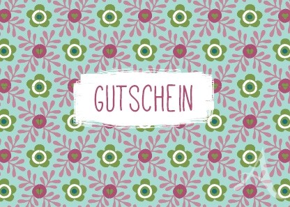 Postkarte "Gutschein"