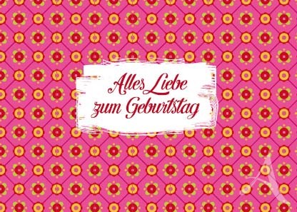 Postkarte "Alles Liebe zum Geburtstag"