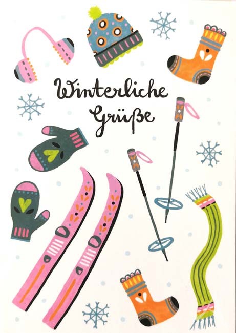 Postkarte "Winterliche Grüße"