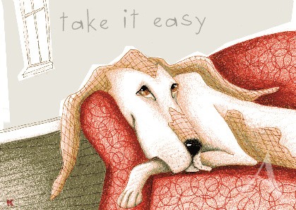 Postkarte "Take it easy"