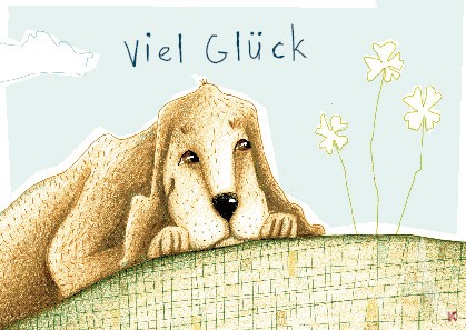 Postkarte "Viel Glück"