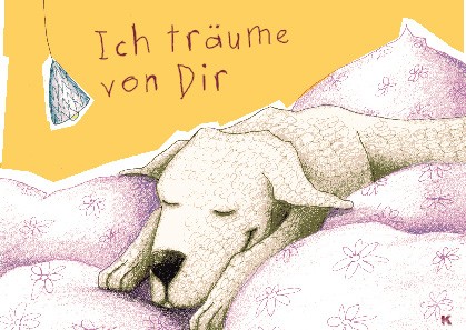 Postkarte "Ich träume von Dir"