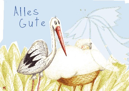 Postkarte "Alles Gute"