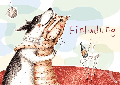 Postkarte "Einladung"
