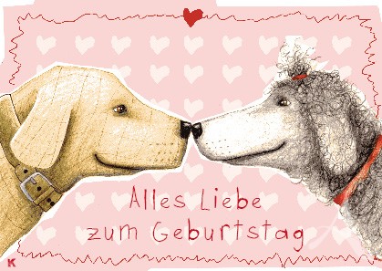 Postkarte "Alles Liebe zum Geburtstag"