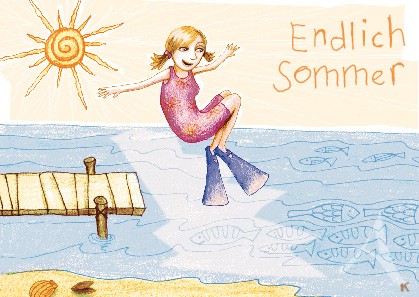 Postkarte "Endlich Sommer"