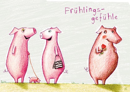 Postkarte "Frühlingsgefühle"